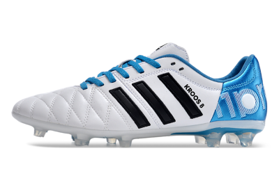 Men's Adidas Adipure11 Pro X PD25 TRX FG Firm Ground Low-Tops Football Boots - White/Black/Blue