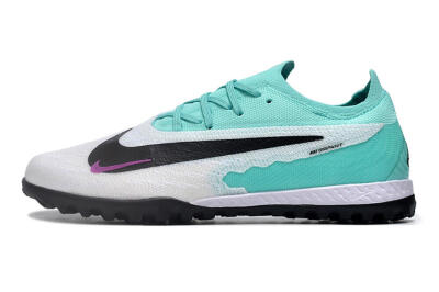 Men's Nike Phantom GX Elite TF Artificial Turf Low-Tops Football Shoes - White/Jade/Black/Purple