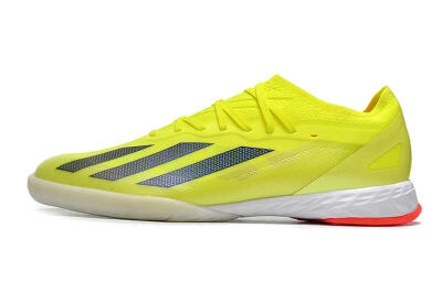 Men's Adidas X Crazyfast.1 IC Indoor & Futsal Low-Tops Football Shoes - Yellow/Black/White