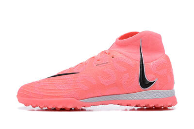 Men's Nike Phantom Luna Elite TF Artificial Turf High-Tops Football Shoes - Pink/Black/White