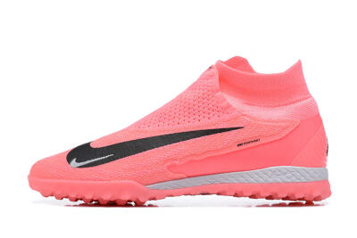Men's Nike Phantom GX Elite DF Link TF Artificial Turf High-Tops Football Shoes - Pink/Black/White