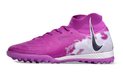 Men's Nike Phantom Luna Elite NU TF Artificial Turf High-Tops Football Shoes - Purple/White/Black