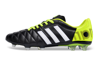Men's Adidas Adipure11 Pro X PD25 TRX FG Firm Ground Low-Tops Football Boots - Black/White/Yellow