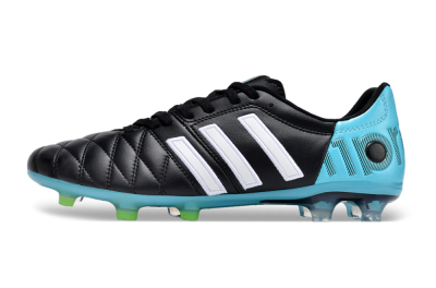 Men's Adidas Adipure11 Pro X PD25 TRX FG Firm Ground Low-Tops Football Boots - Black/White/Blue