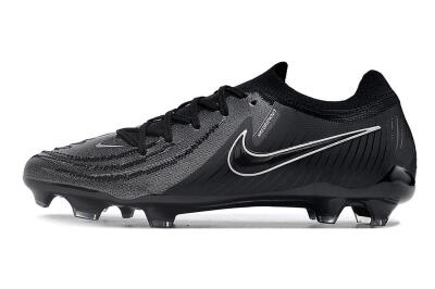 Men's Nike Phantom Luna Elite Low FG Firm Ground Low-Tops Football Boots - Grey/Black/White