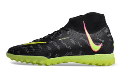 Unisex Nike Phantom Luna 2 Elite TF Artificial Turf High-Tops Football Shoes - Black/Yellow/Pink