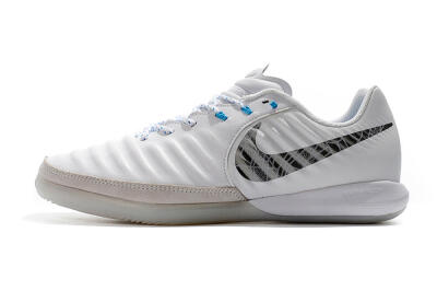Men's Nike TiempoX Finale IC Indoor & Futsal Low-Tops Football Shoes - White/Grey/Black