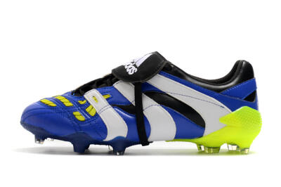 Men's Adidas Predator Accelerator Electricity FG Firm Ground Low-Tops Football Boots - Blue/White/Yellow