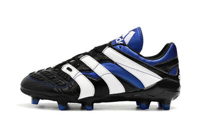 Men's Adidas Predator Accelerator Electricity FG Firm Ground Low-Tops Football Boots - Black/Blue/White