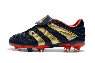 Men's Adidas Predator Accelerator Electricity FG Firm Ground Low-Tops Football Boots - Blue/Gold/Red
