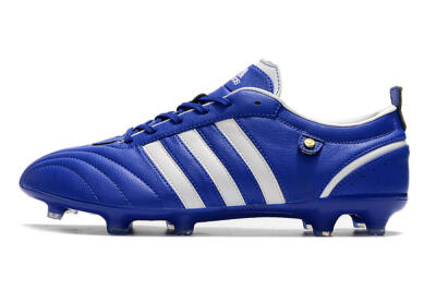 Men's Adidas Adipure FG Firm Ground Low-Tops Football Boots - Blue/White