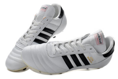 Men's Adidas Copa Mundial Made in Germany FG Firm Ground Low-Tops Football Boots - White/Black