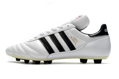 Men's Adidas Copa Mundial Made in Germany FG Firm Ground Low-Tops Football Boots - White/Black