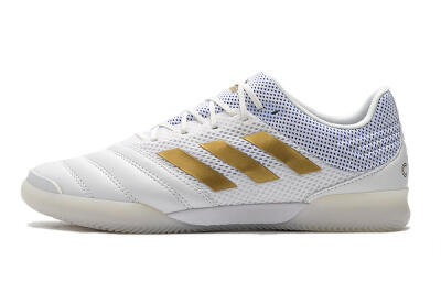 Men's Adidas Copa Tango 20.1 IC Indoor & Futsal Low-Tops Football Shoes - White/Gold/Blue