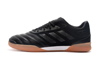 Men's Adidas Copa Tango 20.1 IC Indoor & Futsal Low-Tops Football Shoes - Black/White/Brown