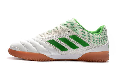 Men's Adidas Copa Tango 20.1 IC Indoor & Futsal Low-Tops Football Shoes - White/Green/Brown