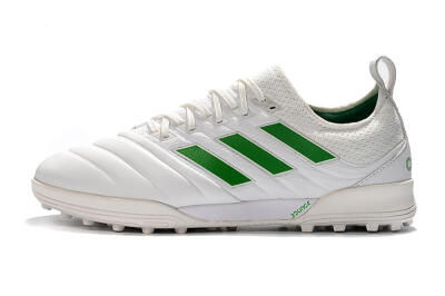 Men's Adidas Copa Tango 20.1 TF Artificial Turf Low-Tops Football Shoes - White/Green