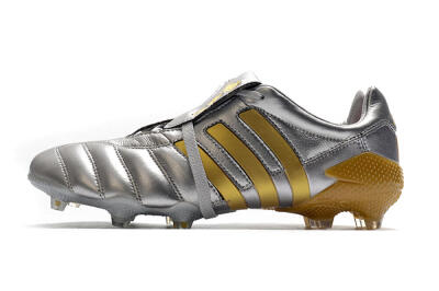 Men's Adidas Predator 20+ Mutator Mania Tormentor FG Firm Ground Low-Tops Football Boots - Silver/Gold