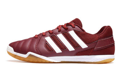 Men's Adidas Top Sala IC Indoor & Futsal Low-Tops Football Shoes - Red/White