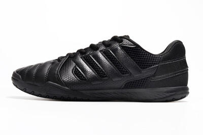Men's Adidas Top Sala IC Indoor & Futsal Low-Tops Football Shoes - Black/Black