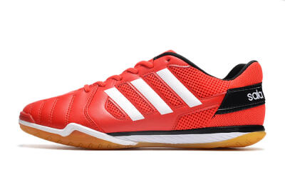Men's Adidas Top Sala IC Indoor & Futsal Low-Tops Football Shoes - Red/White/Black
