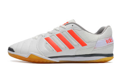 Men's Adidas Top Sala IC Indoor & Futsal Low-Tops Football Shoes - White/Red/Black