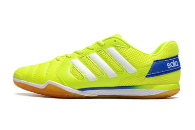 Men's Adidas Top Sala IC Indoor & Futsal Low-Tops Football Shoes - Yellow/White/Blue