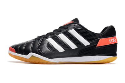 Men's Adidas Top Sala IC Indoor & Futsal Low-Tops Football Shoes - Black/White/Red