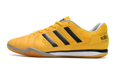 Men's Adidas Top Sala IC Indoor & Futsal Low-Tops Football Shoes - Yellow/Black/White