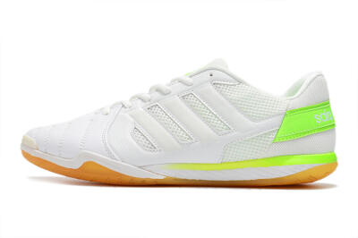 Men's Adidas Top Sala IC Indoor & Futsal Low-Tops Football Shoes - White/Yellow