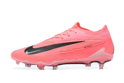 Men's Nike Phantom GX Elite FG Firm Ground Low-Tops Football Boots - Pink/Black/White