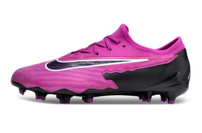 Men's Nike Phantom GX Academy FG Firm Ground Low-Tops Football Boots - Pink/Purple/Black