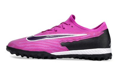 Men's Nike React Phantom GX Pro TF Artificial Turf Low-Tops Football Shoes - Pink/Purple/Black