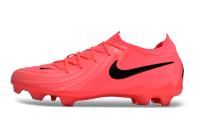 Unisex Nike Phantom Luna 2 Elite LV8 FG Firm Ground Low-Tops Football Boots - Red/Black/Pink