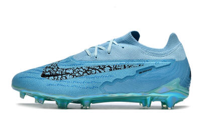 Men's Nike Phantom GX Elite FG Firm Ground Low-Tops Football Boots - Blue/Black/Gold
