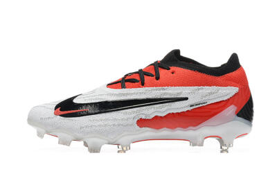 Men's Nike Phantom GX Elite FG Firm Ground Low-Tops Football Boots - White/Red/Black