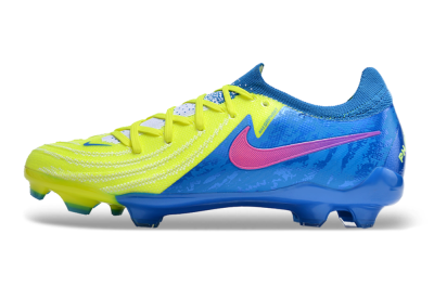 Unisex Nike Phantom Luna Elite FG Firm Ground Low-Tops Football Boots - Yellow/Blue/Pink