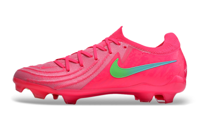 Unisex Nike Phantom Luna Elite FG Firm Ground Low-Tops Football Boots - Pink/Yellow/Jade
