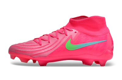 Unisex Nike Phantom Luna Elite NU FG Firm Ground High-Tops Football Boots - Pink/Yellow/Jade