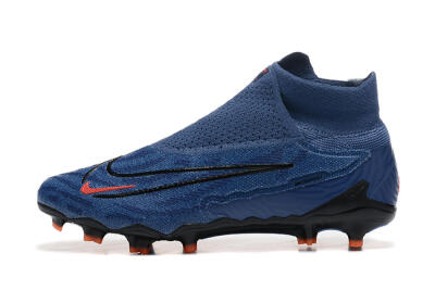 Men's Nike Phantom GX DF Elite FG Firm Ground High-Tops Football Boots - Blue/Red/Black