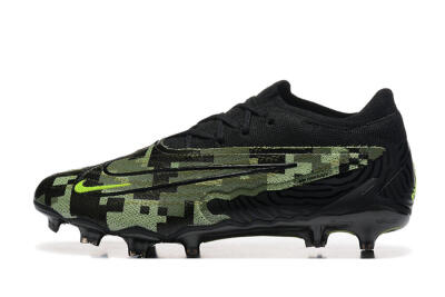 Men's Nike Phantom GX Elite FG Firm Ground Low-Tops Football Boots - Black/Camo/Yellow