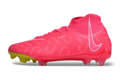 Men's Nike Phantom Luna Elite NU FG Firm Ground High-Tops Football Boots - Pink/White/Yellow