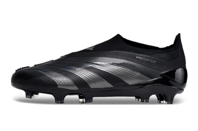 Men's Adidas Predator Accuracy+ FG Firm Ground Low-Tops Football Boots - Black/Dark Blue