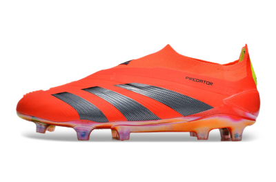 Men's Adidas Predator Accuracy+ FG Firm Ground Low-Tops Football Boots - Red/Black/Blue