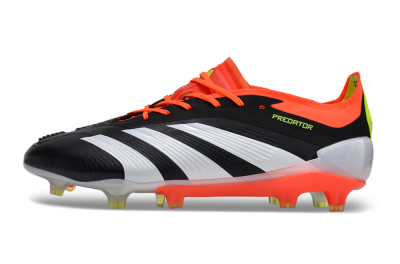 Men's Adidas Predator Accuracy.1 FG Firm Ground Low-Tops Football Boots - Black/White/Red