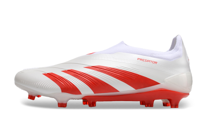 Men's Adidas Predator Accuracy+ FG Firm Ground Low-Tops Football Boots - Beige/White/Red