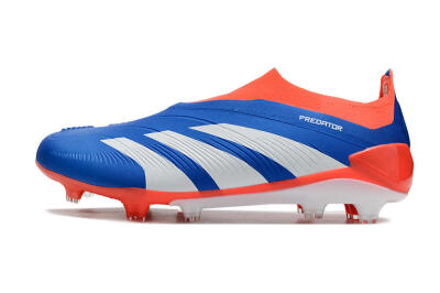 Unisex Adidas Predator Accuracy+ FG Firm Ground Low-Tops Football Boots - Blue/White/Red