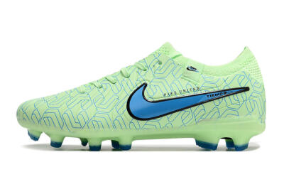 Men's Nike Tiempo Legend 10 Elite FG Firm Ground Low-Tops Football Boots - Green/Blue