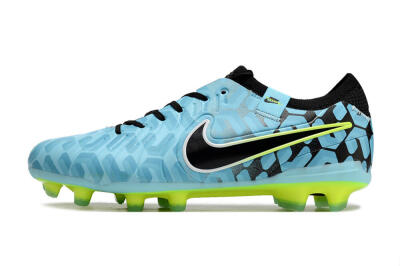 Men's Nike Tiempo Legend 10 Elite FG Firm Ground Low-Tops Football Boots - Jade/Black/Yellow