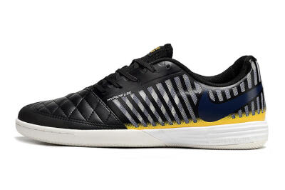 Unisex Nike Lunar Gato 2 IC Indoor & Futsal Low-Tops Football Shoes - Black/Blue/Yellow